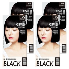 Man with Flowers New CS Ink Premium Hair Color Cream Hair Dye, N1 Black, 4 Pieces / 꽃을든남자 뉴 씨에스 먹물 프리미엄 헤어 칼라크림 염모제, N1흑색, 4개