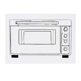 Azeeda 'Geschlossener Ofen' Temporäres Tattoo - Hautfreundlicher & Ungiftiger Abziehbild · Wasserfest (TO00075593)