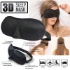 Unbranded 2 Pack Travel 3D Eye Mask Sleep Soft Padded