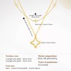 Cicy Bell Womens Four Point Star Necklace Sets Double Layer