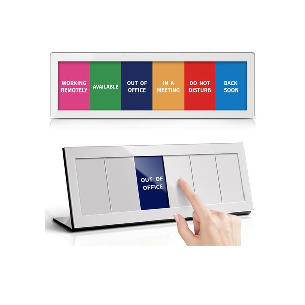 Desk Signs -6 Options Do Not Disturb, In A Meeting,
