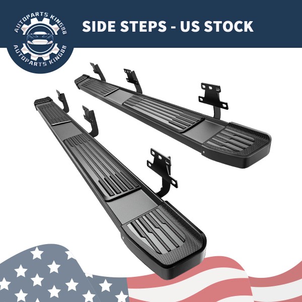LEDKINGDOMUS 6" Running Boards For 2019-2025 Ram 1500 Crew Cab