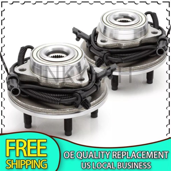 INKYEAH Pair Front Wheel Hub Bearing Assembly For 2007-2010 Ford