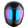 1STORM Motorcycle Bike Full FACE Helmet Booster Glossy Black; Size
