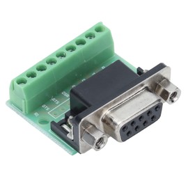 9 Hole Board, DB9 Terminal Block 9 Position Screw Adapter Female Terminal Board for RS232 RS485 Connector