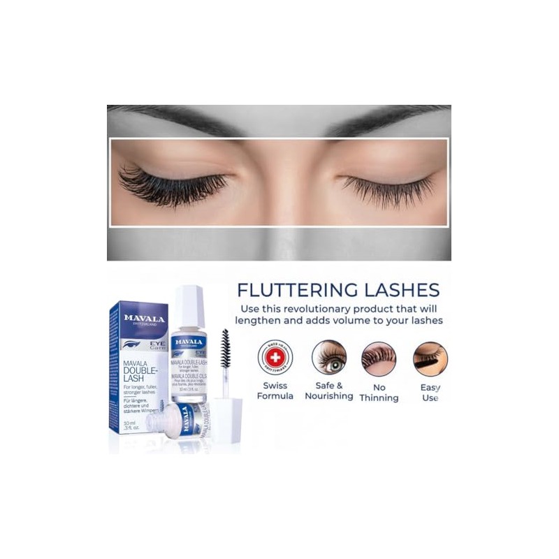 Mavala Double-lash Nutritive Treatment For Longer Denser Lashes, 0.3 Oz