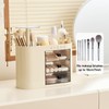 UFORU Makeup Organizer with Pop-Up Brush Holder for Dresser Vanity,