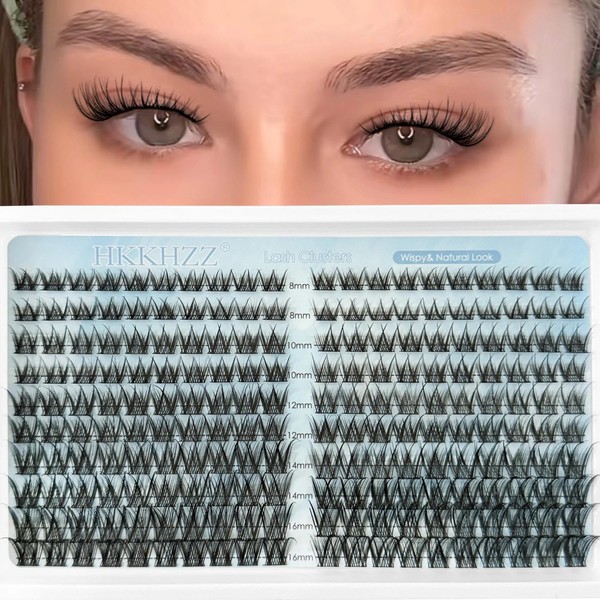 Wispy Lash Clusters Natural Look HKKHZZ Eyelash Cluster Individual DIY