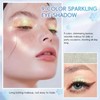9-Color Glitter Eyeshadow Palette,Shimmer Eyeshadow Palette,Matte Shimmer E-yeshadow P-alette,White &
