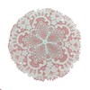 Pack of 2 Lace Round Embroidered Table Runner, Handmade Laced
