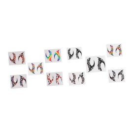 Mikinona 10pairs Festival Eye Stickers of Artistic Eyeliner and Eyeshadow Stickers for Women Lightweight Random Styles for Parties Cosplay and Events