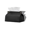 Leather Tissue Box Cover Holder, 1Pc Modern PU Leather Rectangular
