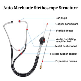 BFXM Car Mechanic Stethoscope, Automotive Stethoscope Engine Diagnostic Tool, Automotive Tools Universal for Car Truck SUV Motorcycle RV