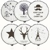Wall-mounted stand fan cover dust prevention Song of the Forest for storage and wall hanging 4ea