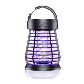2025 Portable Bug Zapper Outdoor Indoor, Electric Mosquito Fly Killer Lamp with Three Lighting Mode, USB Rechargeable Light Bulb Zapper for Camping, Home, Patio