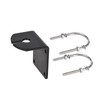 Bingfu Aluminum L-Bracket with U-Bolt for Pole Mounting, 16mm Hole,