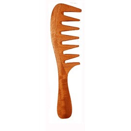 Wooden Curly Hair Wide Tooth Comb, Neem Wood Curly Hair Comb for Women & Men, Hair Growth, Detangler Comb (Neem-Comb-model)