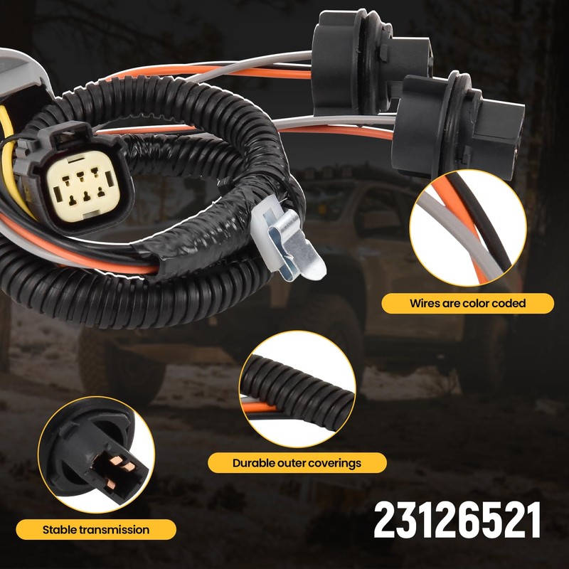 Farpida 23126521 Tail Lamp Wiring Harness Fits for Chevy Colorado