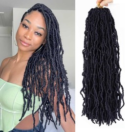 8 Packs Soft Locs 18 Inch Faux Locs Crochet Hair for Butterfly Locs Distressed Locs Crochet Hair for Black Women (2#, 18 Inch(Pack of 8))