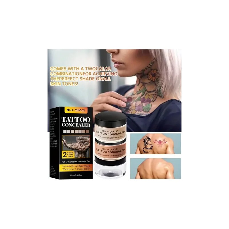 Profesional Maquillaje Cubre Tatuajes Cicatrices Acné Tatoos