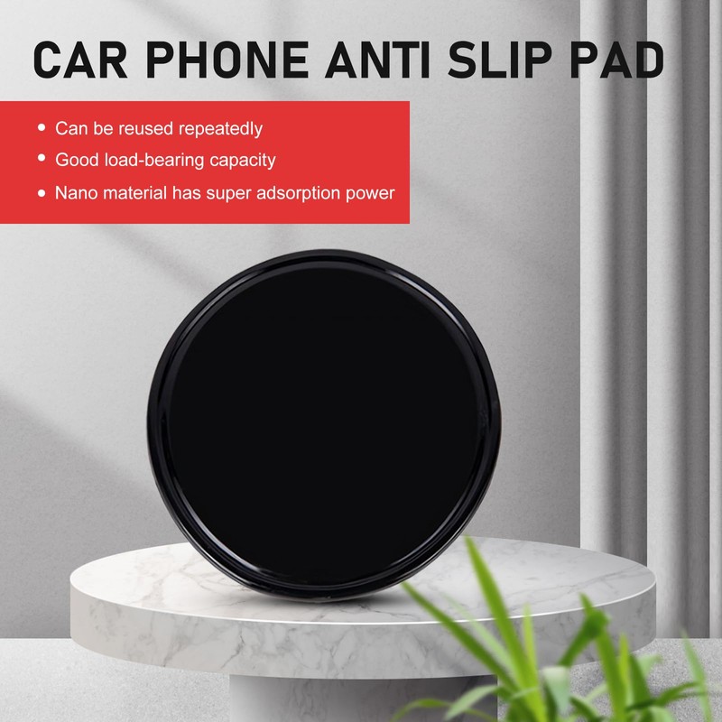 DACIRTY 5 PCS Dashboard Placement Round Mat, Highly Adhesive Irregular