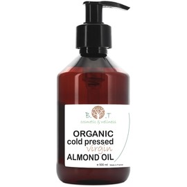 Organic Gold from Andalusia, Spain, Certified Organic Oil, 100% Pure Cold-Pressed Almond Oil, Baby Pregnancy, Anti-Stretch Marks, Body Hair, Face Oil, Pregnancy, 500 ml
