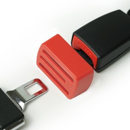 GanEn Belt Lock Buckle Guard Preventing Children Opening Safety Buckle in Travelling Send Keychain Pack of 2 (Red)