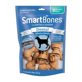 Premios para Perros SmartBones, huesitos Cuidado Dental Hechos con Pollo y Vegetales, tamaño Mini, 6 Pack con 48 pzs
