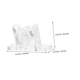 TEHAUX 20Sets Transparent Cabinet Door Latches False Front Brackets Drawer Positioning Clips Easy Install with Screws Secure Roller Catch Mechanism for Kitchen Cabinets