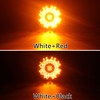 Partsam 2Pcs 7" Round Transit Tail Lights Amber 36 LED,