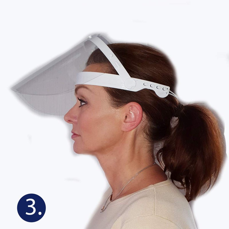 OceanSocks - Foldable Face Shield, Anti-Bacterial, for Better Breathing, Anti-Spit