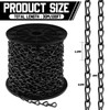 Yaocom 100ft Black Jack Chain with 10 Pcs S Hooks