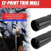 2PCS Magnet Spark Plug Socket Set,Thin Wall 5/8" & 9/16"
