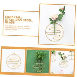 Sosoport Hydroponic Wall Vase Geometric Plant Holder Stylish Propagation Tube for Decor Wall Mounted Planter for Flowers Greenery for