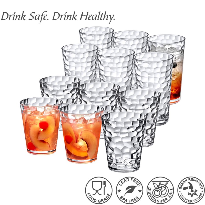Amazing Abby Iceberg 16-Ounce and 24-Ounce Tumblers (Set of 12),