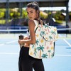KUEJOP Tennis Backpack Palm Tree Little Flowers Pattern Gym Bags