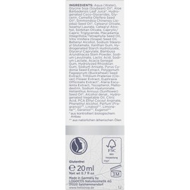 Heliotrop Moisturising Anti-Wrinkle Eye Cream for Normal to Dry Skin, Facial Care with Hyaluronic Acid and Algae Extract, Active Eye Wrinkle Balm, 1 x 20 ml