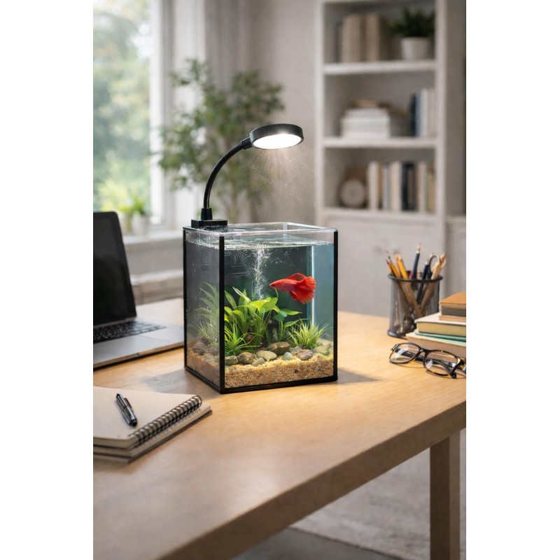 LYPHARD AQUARIUMS Mini Aquarium Set Fish Tank Shrimp Tank Snails