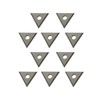 Zorqon 1" Triple-Edge Triangle Carbide Paint Scraper Blade, 10Pcs Double-Edged