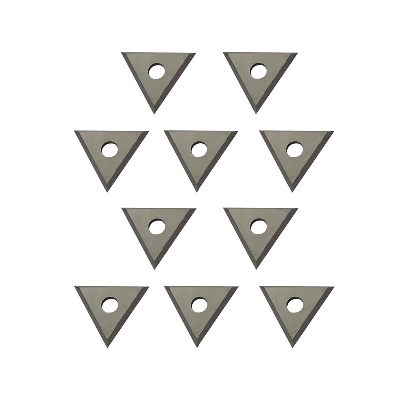 Zorqon 1" Triple-Edge Triangle Carbide Paint Scraper Blade, 10Pcs Double-Edged