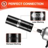 1/2 Inch Drive 6-Point Deep Socket, 17mm Deep Impact Socket,