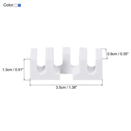 PATIKIL Badminton Stringing Racquet Load Spreader, 2 Pack Embedded Racket High Pounds Load Adapter Protector Stringing Machine Tool, Blue/White
