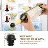 MetroTesco Electric Wine saver pump with 6 wine stoppers vacuum,