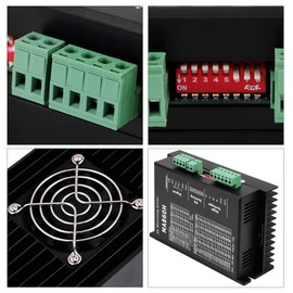 Nema 34 Stepper Motor Driver Controller, 18-80V AC / 24-110V DC 7.2A Stepper Motor Driver Controller Modulefor 2 Phase 86 Motor 2 Phase Hybrid Stepper Motor Driver Board