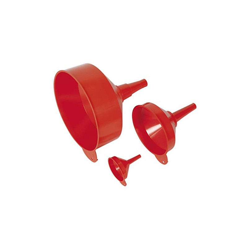 Sealey F98 Funnel Set 3 Piece Fixed Spout