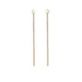 Elli Astro Basic Trend Women's Earrings Star in 925 Sterling Silver, Sterling Silver, None