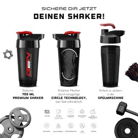 Creatine Powder 300 g + Premium Shaker - Pure Creatine Monohydrate - Optimal Solubility - Vegan - No Additives - Pure Powder - German Elite Nutrition