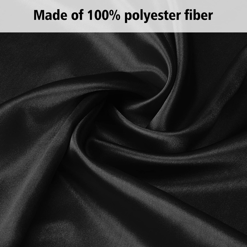 Lirex 2 Pack Satin Pillow Cases, Soft Solid Color Microfiber