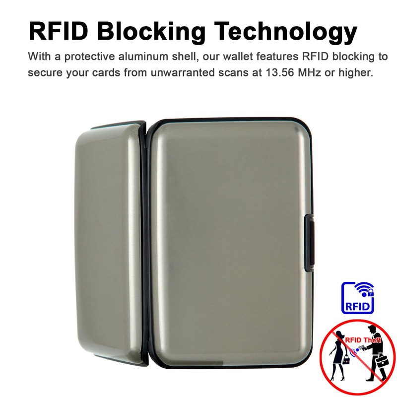 Kaabao Credit Card Holder, RFID Blocking Metal Card Wallet for