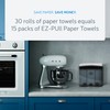 EZbrnd Countertop MULTIFOLD Paper Towel Dispenser for kitchen/bathroom/office/RV/Airbnb, Pearl Black,